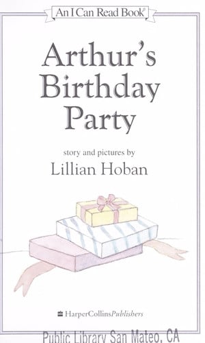 Arthur's Birthday Party (An I Can Read Book)