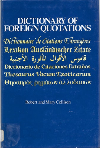 Dictionary of Foreign Quotations
