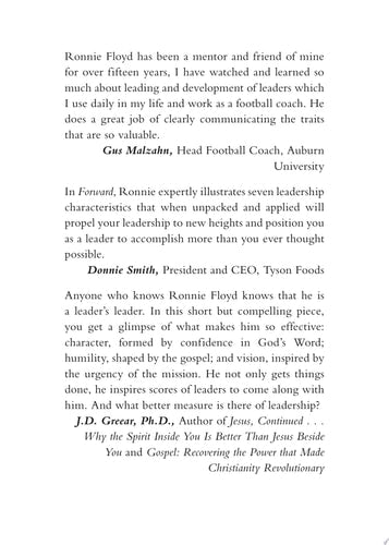Forward: 7 Distinguishing Marks for Future Leaders