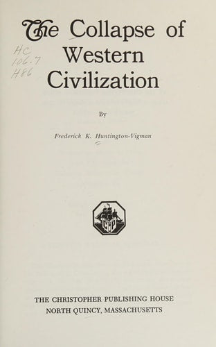 The collapse of Western civilization