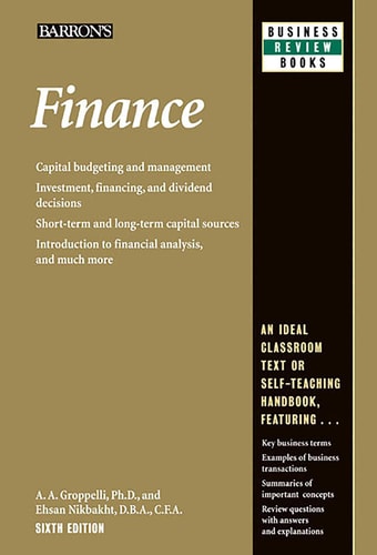 Finance (Barron's Business Review Series)