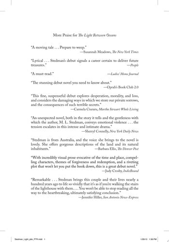 The Light Between Oceans: A Novel