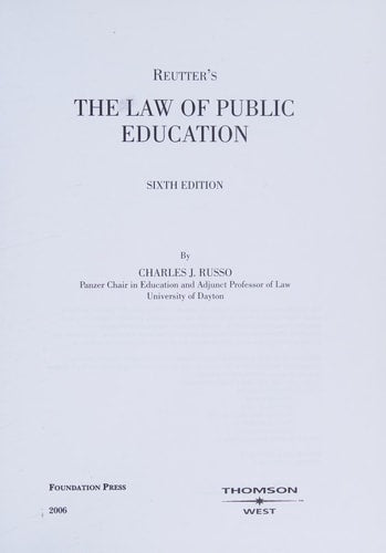 Reutter's The Law of Public Education
