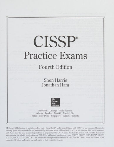 CISSP Practice Exams, Fourth Edition