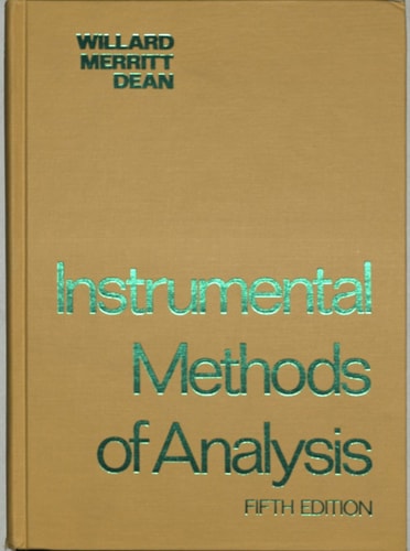 Instrumental methods of analysis