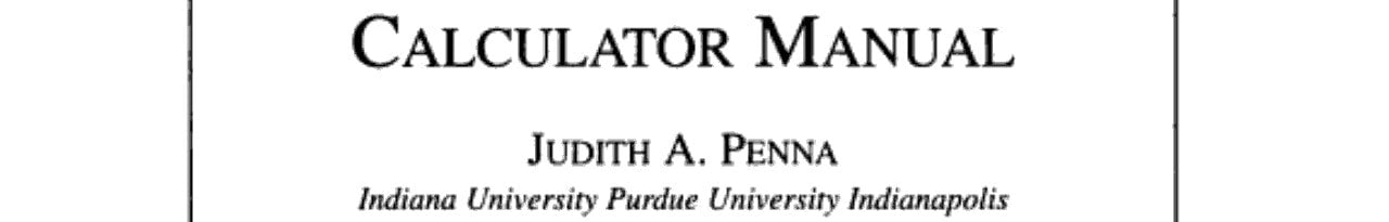 Graphing Calculator Manual for College Algebra: Graphs and Models