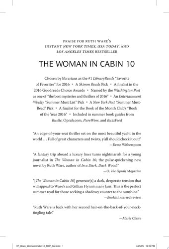 The Woman in Cabin 10