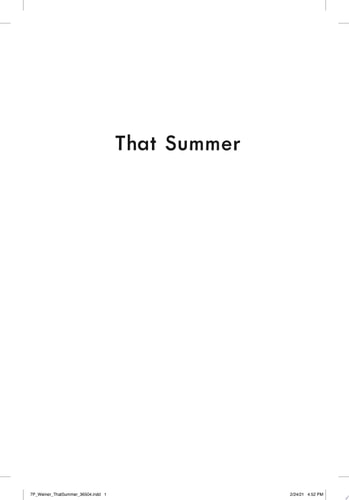 That Summer: A Novel