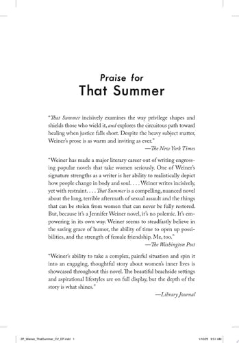 That Summer A Novel