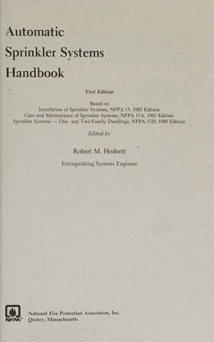 Automatic Sprinkler Systems Handbook