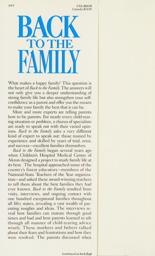 Back to the Family: How to Encourage Traditional Values in Complicated Times