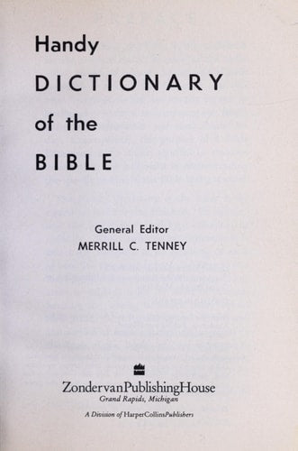 Handy Dictionary of the Bible