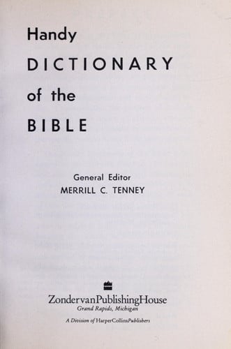 Handy Dictionary of the Bible