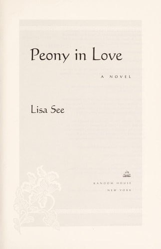Peony in Love: A Novel