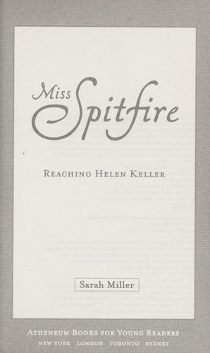 Miss Spitfire: Reaching Helen Keller