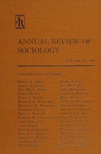 Annual Review of Sociology: 1986