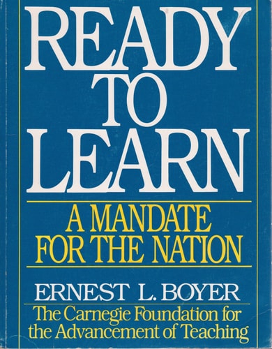 Ready to Learn: A Mandate for the Nation (CARNEGIE FOUNDATION FOR THE ADVANCEMENT OF TEACHING)