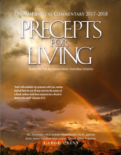Precepts For Living: The UMI Annual Bible Commentary 2017-2018/Large Print