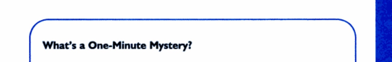 The Case of the Mysterious Mouse- One Minute Mysteries
