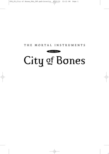 City of Bones (The Mortal Instruments, Book 1)