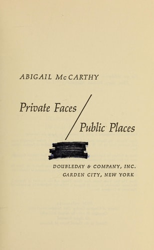 Private Faces Public Places