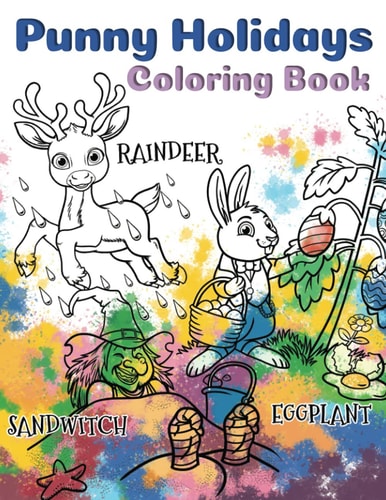 Punny Holidays Coloring Book