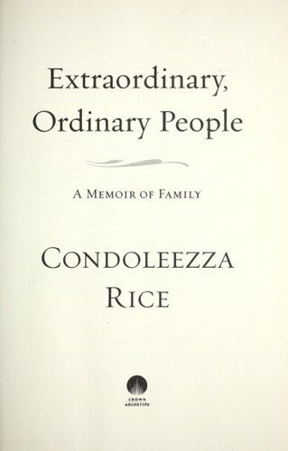 Extraordinary, Ordinary People: A Memoir of Family