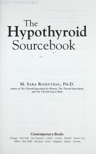 The Hypothyroid Sourcebook (Sourcebooks)