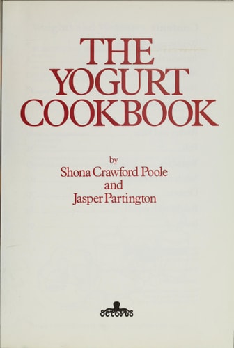 The Yogurt Cookbook