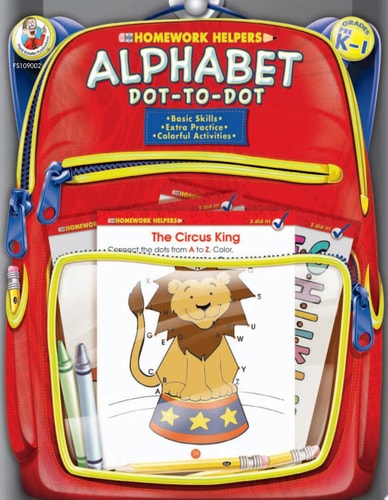 Alphabet Dot-to-Dot Homework Helper, Grades PreK to 1