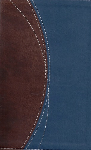 Holy Bible: NIV (New International Version) Compact Thinline Bible – Duo-tone Brown and Blue