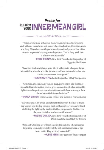Reform Your Inner Mean Girl: 7 Steps to Stop Bullying Yourself and Start Loving Yourself
