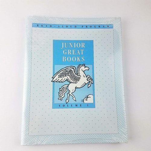 JUNIOR GREAT BOOKS READ-ALOUD PROGRAM THREE BOOK SET- VOLUMES 1,2 AND 3