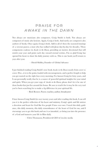 Awake in the Dawn