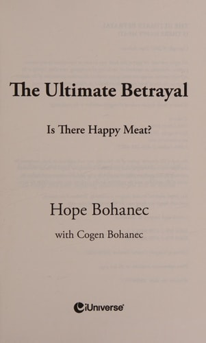 The Ultimate Betrayal: Is There Happy Meat?