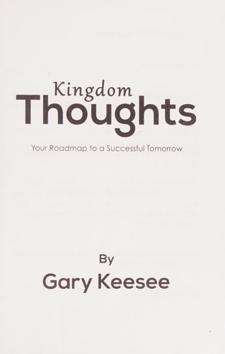 Kingdom Thoughts (Your Roadmap to a Successful Tomorrow)
