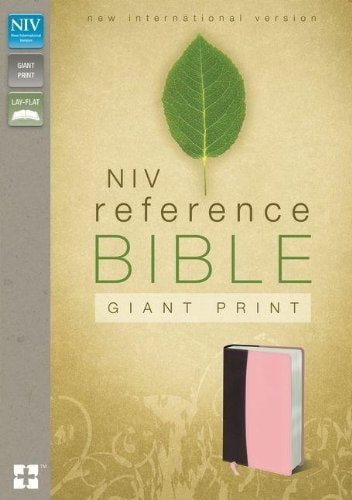 NIV, Reference Bible, Giant Print, Leathersoft, Burgundy/Pink