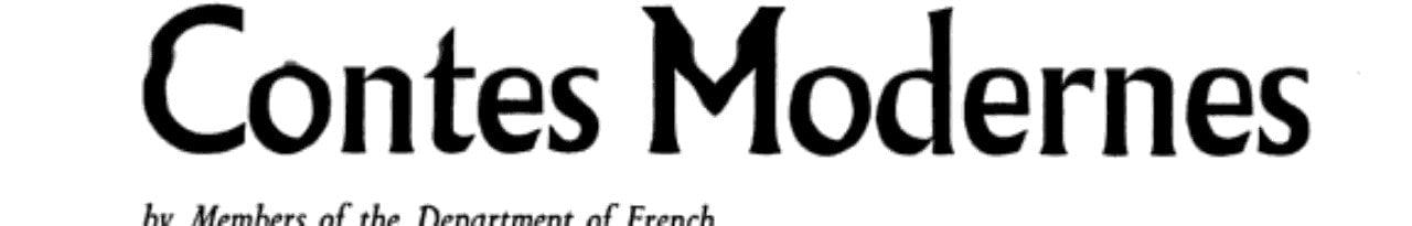 Contes Modernes (French and English Edition)