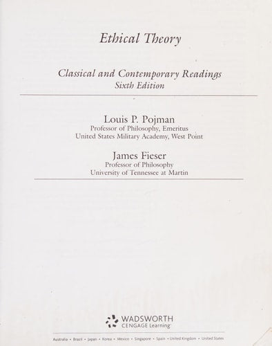 Ethical Theory: Classical and Contemporary Readings