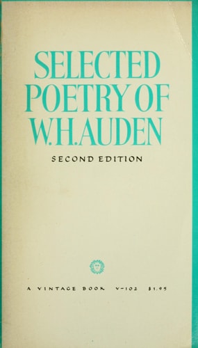 Selected poetry of W. H. Auden