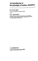 An Introduction to the Principles of Surface Chemistry (Cambridge Texts in Chemistry and Biochemistry)