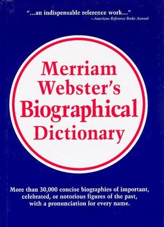 Webster's Biographical Dictionary