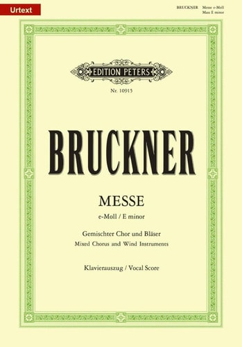 Mass in E minor WAB 27 (2nd Version, 1882) (Vocal Score) (Edition Peters)