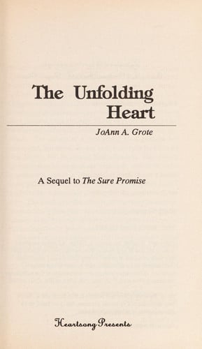The Unfolding Heart (Minnesota Mysteries Series #2) (Heartsong Presents #51)