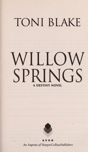 Willow Springs by Blake, Toni [Paperback]