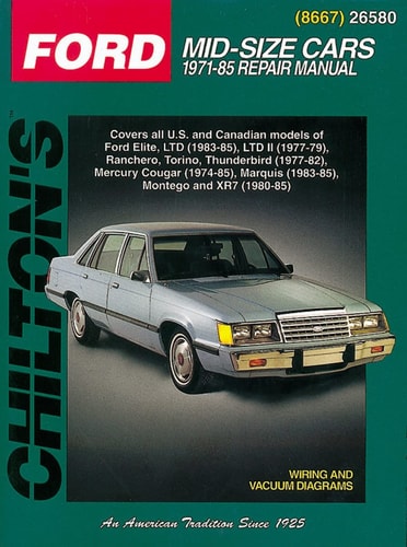 Ford Mid-Size Cars, 1971-85 (Chilton Total Car Care Series Manuals)