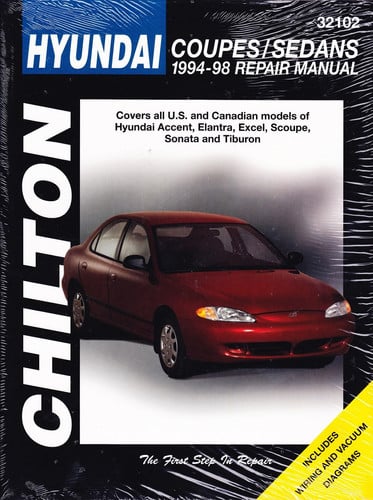 Hyundai Coupes and Sedans, 1994-98 (Chilton Total Car Care Series Manuals)