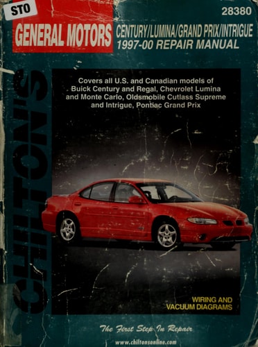 GM Century, Lumina, Grand Prix, and Intrigue, 1997-00 (Chilton Total Car Care Series Manuals)