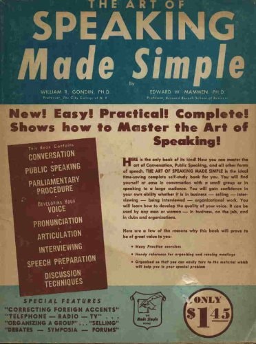 The Art of Speaking Made Simple