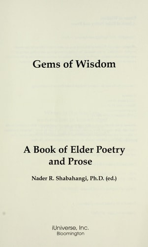 Gems of Wisdom: A Book of Elder Poetry and Prose